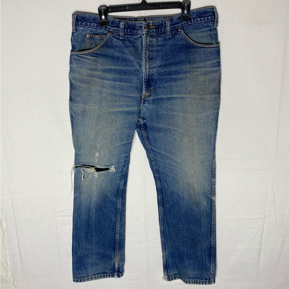 Vintage C.W. Cody Heavily Distressed Destroyed Perfectly Worn Out Work Jeans 36